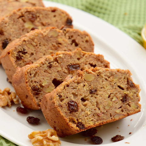 Homemade Raisin Walnut Banana Bread