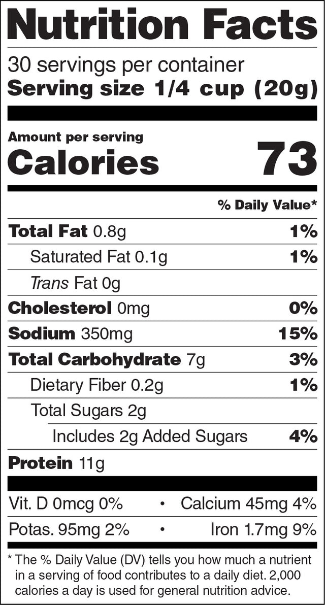 Cocoa Soy Protein Crispies, 58% Protein