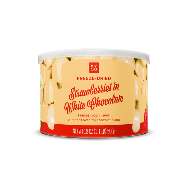 Freeze-Dried Strawberries in White Chocolate