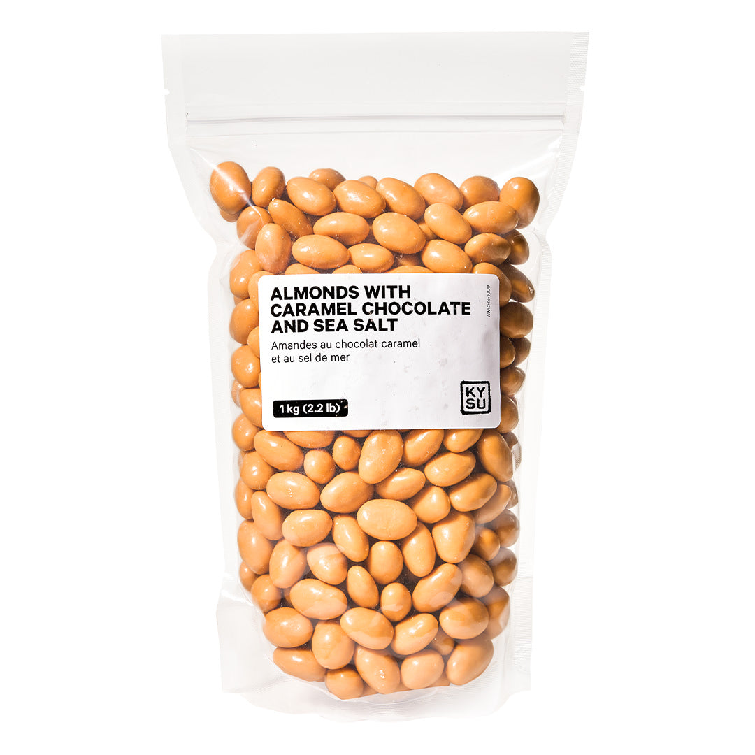 Almonds with caramel chocolate and sea salt, 1 kg