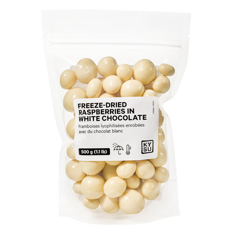 Freeze-Dried Raspberries in White Chocolate