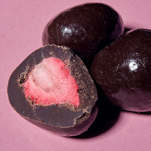 Freeze-Dried Strawberries in Dark Chocolate