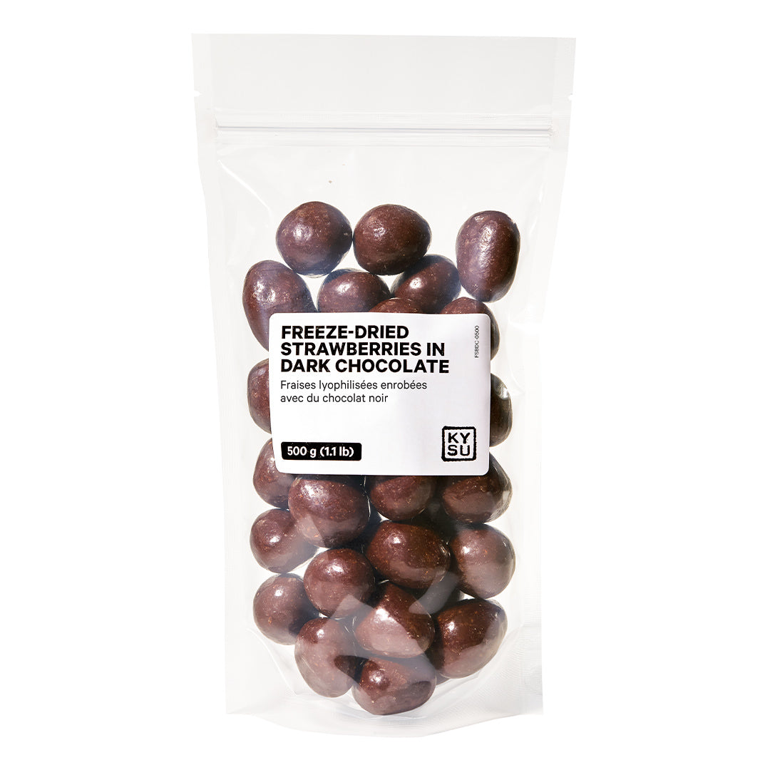 Freeze-dried strawberries in dark chocolate, 500 g