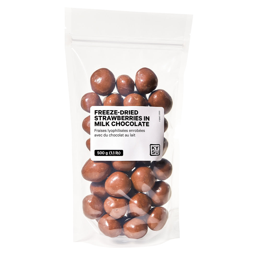 Freeze-dried strawberries in milk chocolate, 500 g