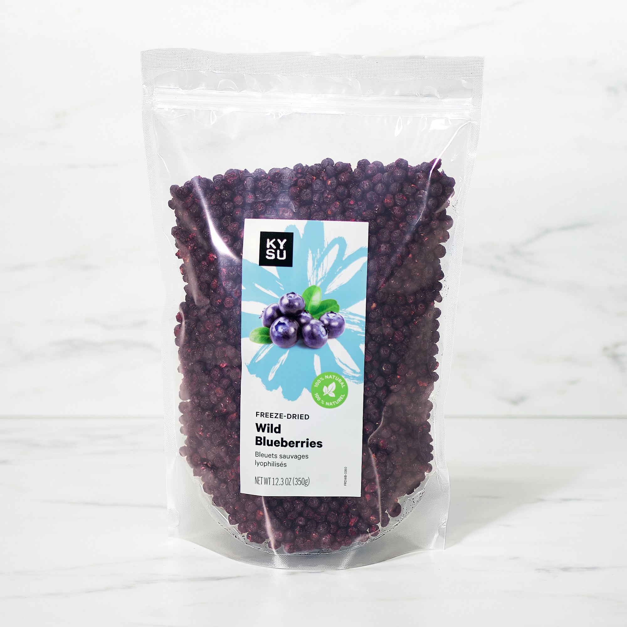 Freeze-dried wild blueberries, 350 g