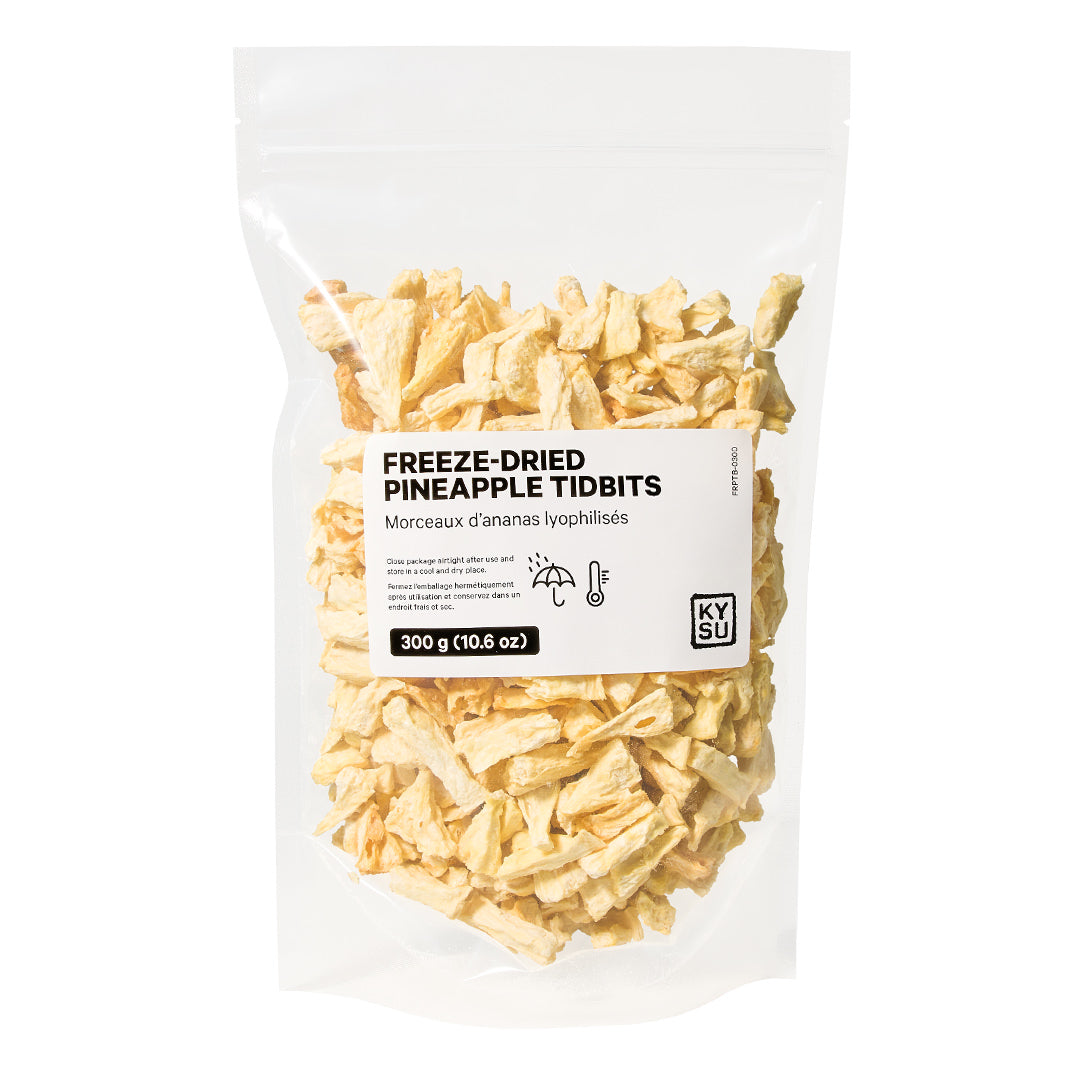 Freeze-dried pineapple tidbits, 300 g