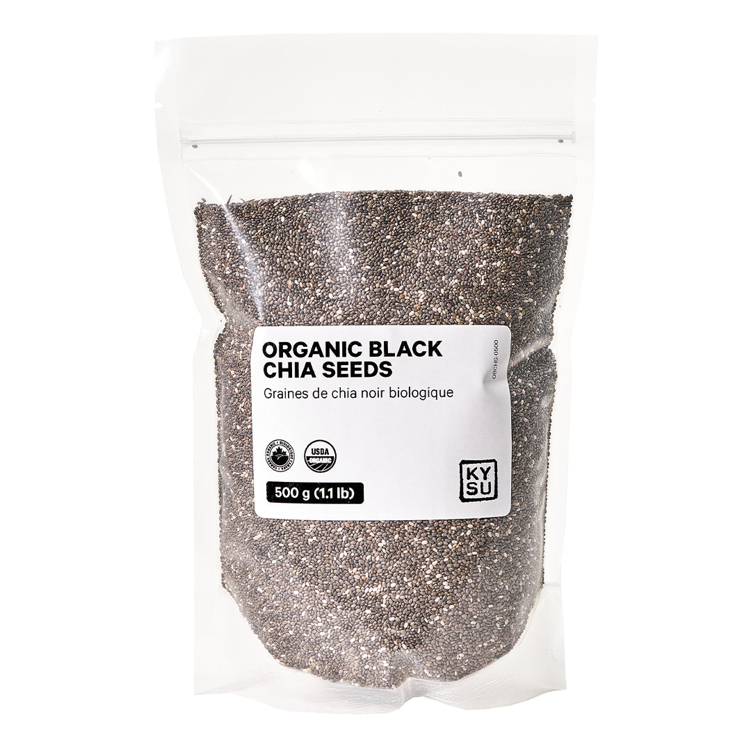 Organic black chia seeds, 500g