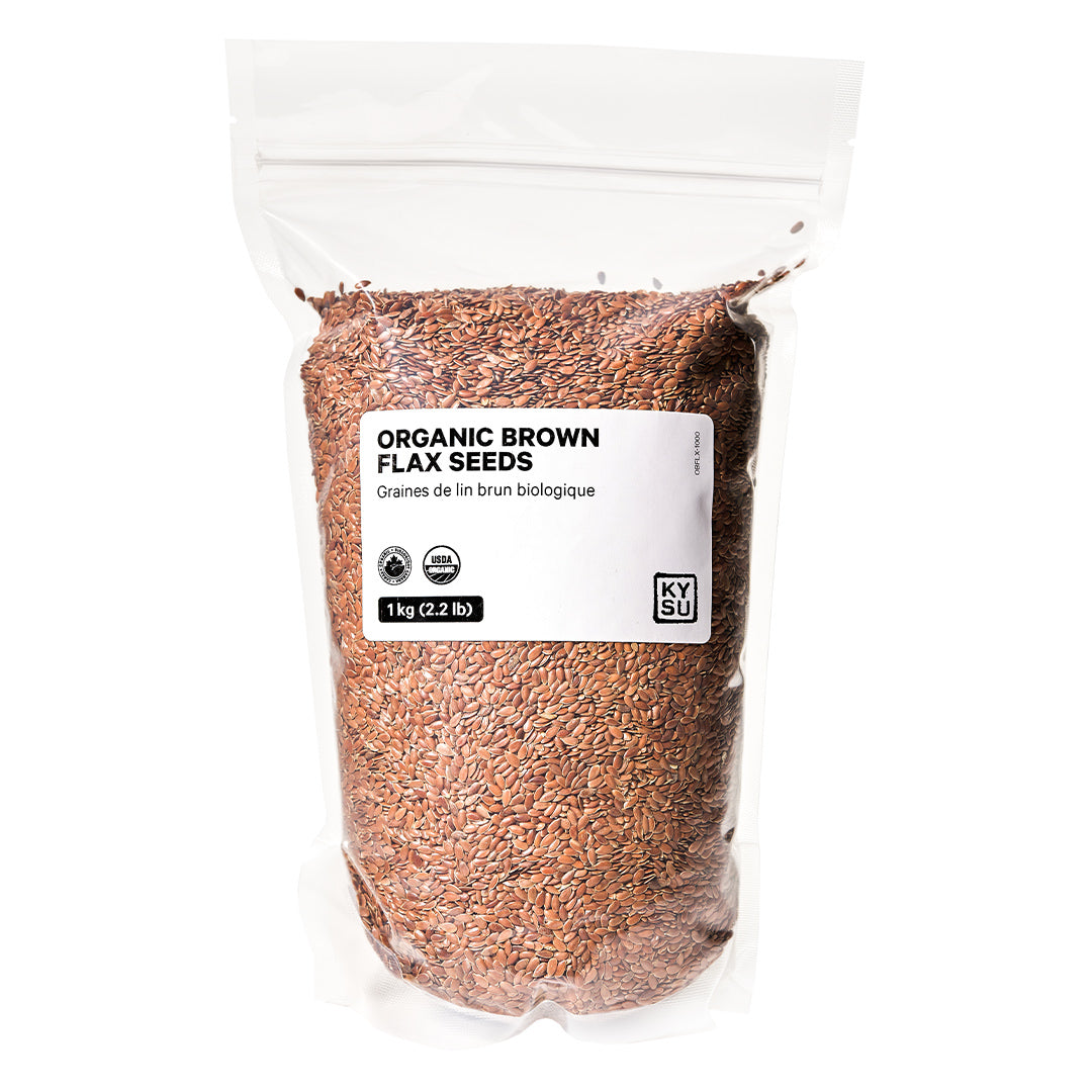 Organic brown flax seeds, 1 kg