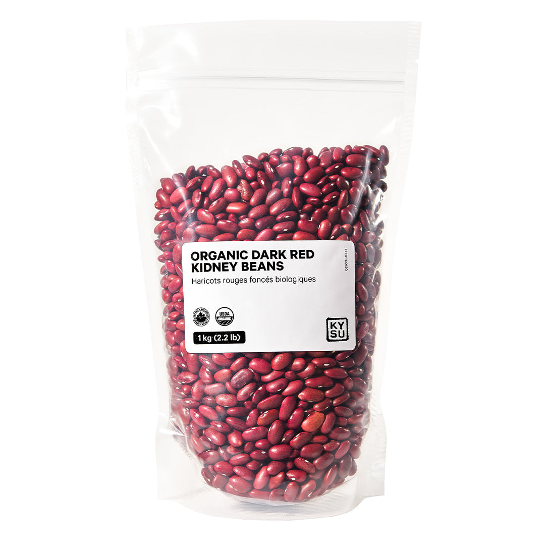 Organic dark red kidney beans, 1 kg