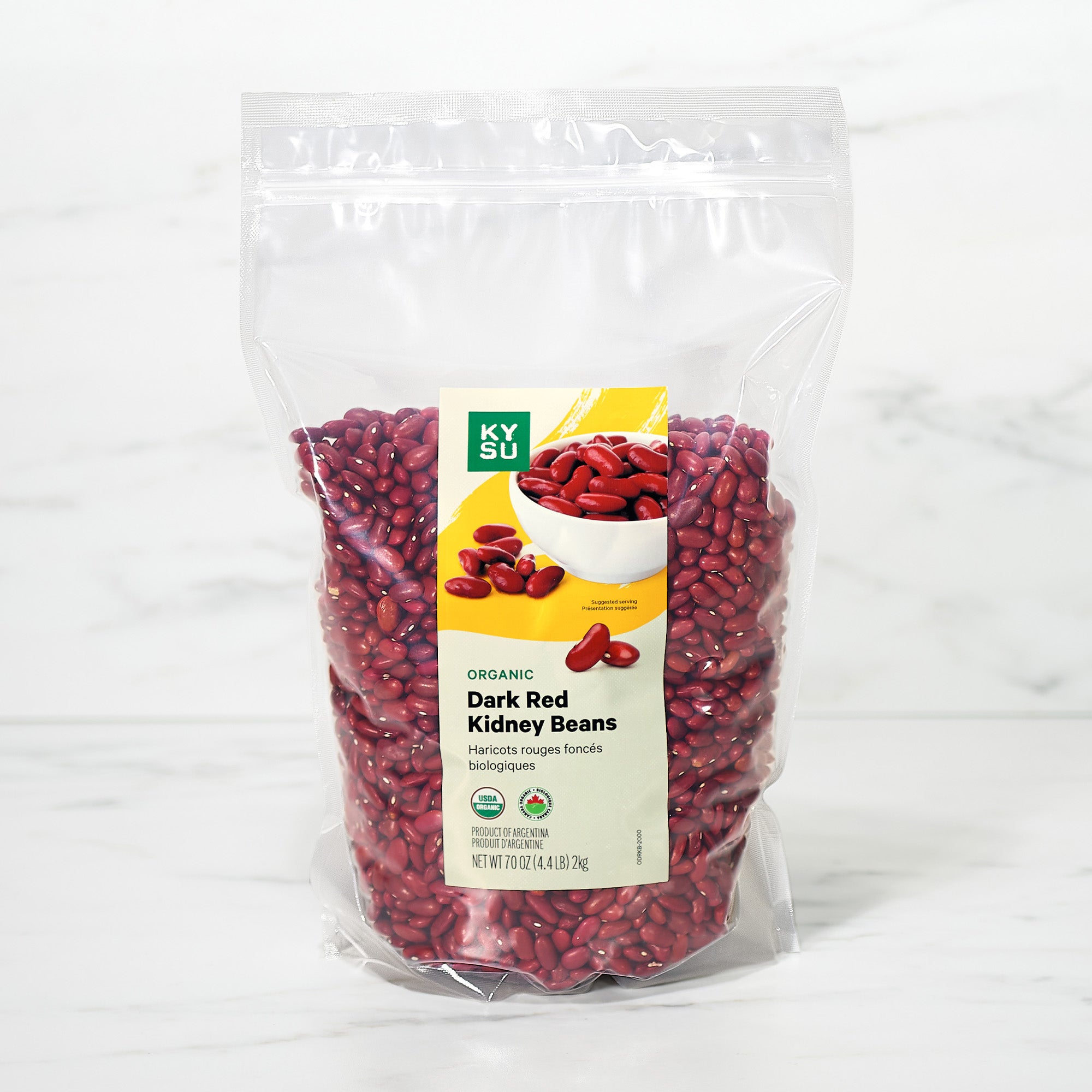 Organic dark red kidney beans, 4.4 lb