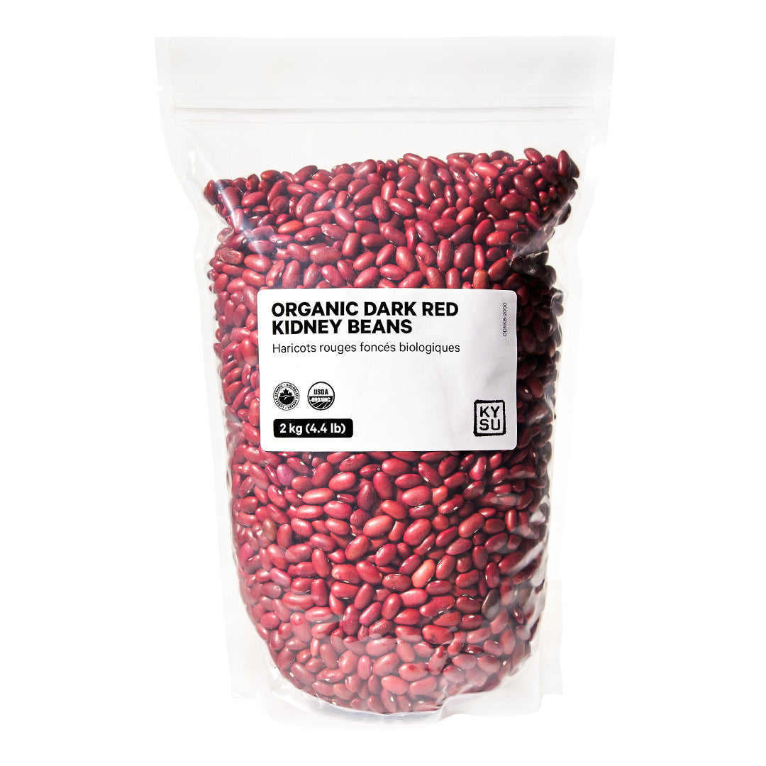 Organic dark red kidney beans, 2 kg