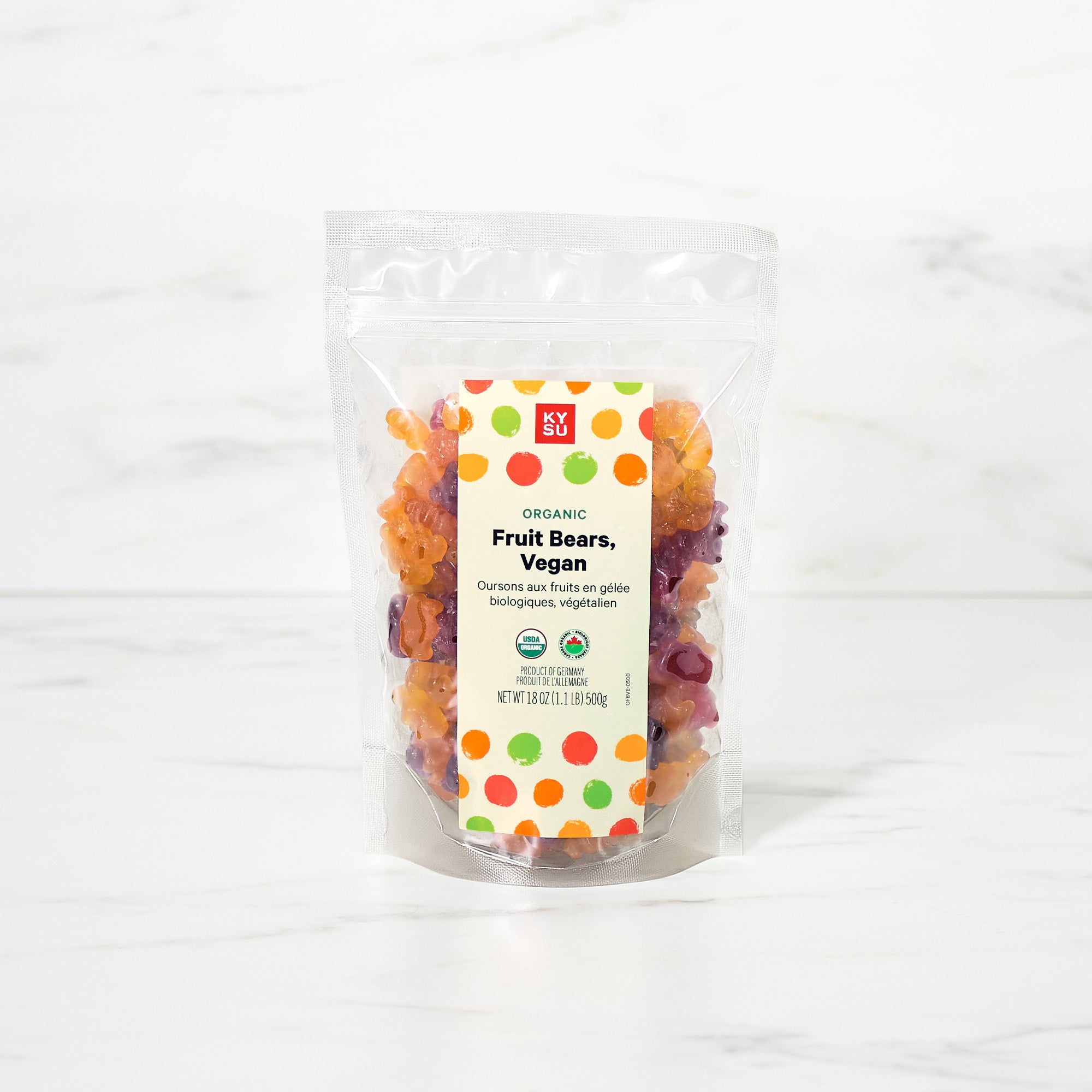 Organic Fruit Bears, Vegan, 00 g (1.1 lb)