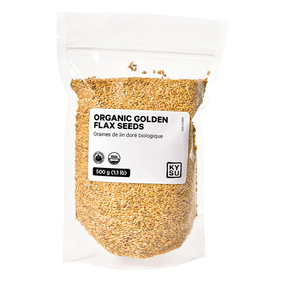 Organic golden flax seeds, 500 g