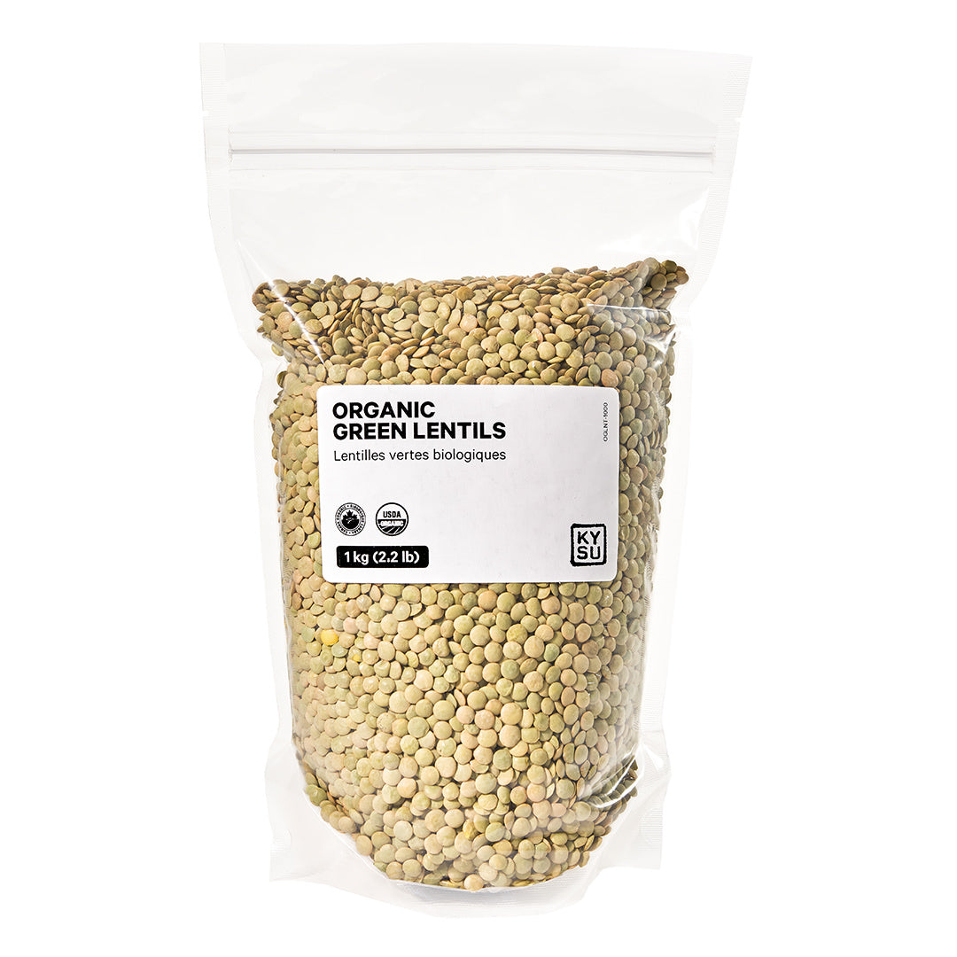 Organic green lentils, 1 kg