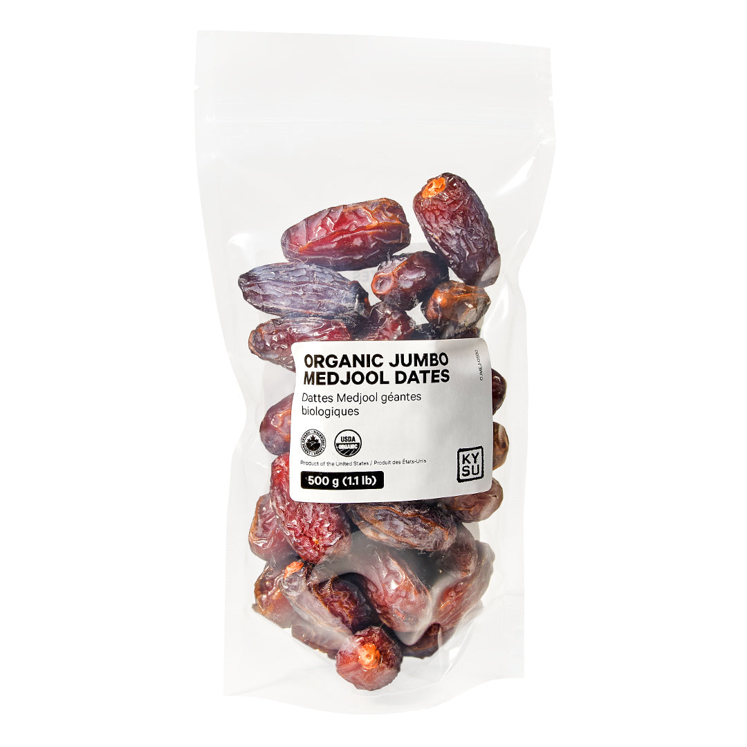 Organic jumbo Medjool dates, 500 g