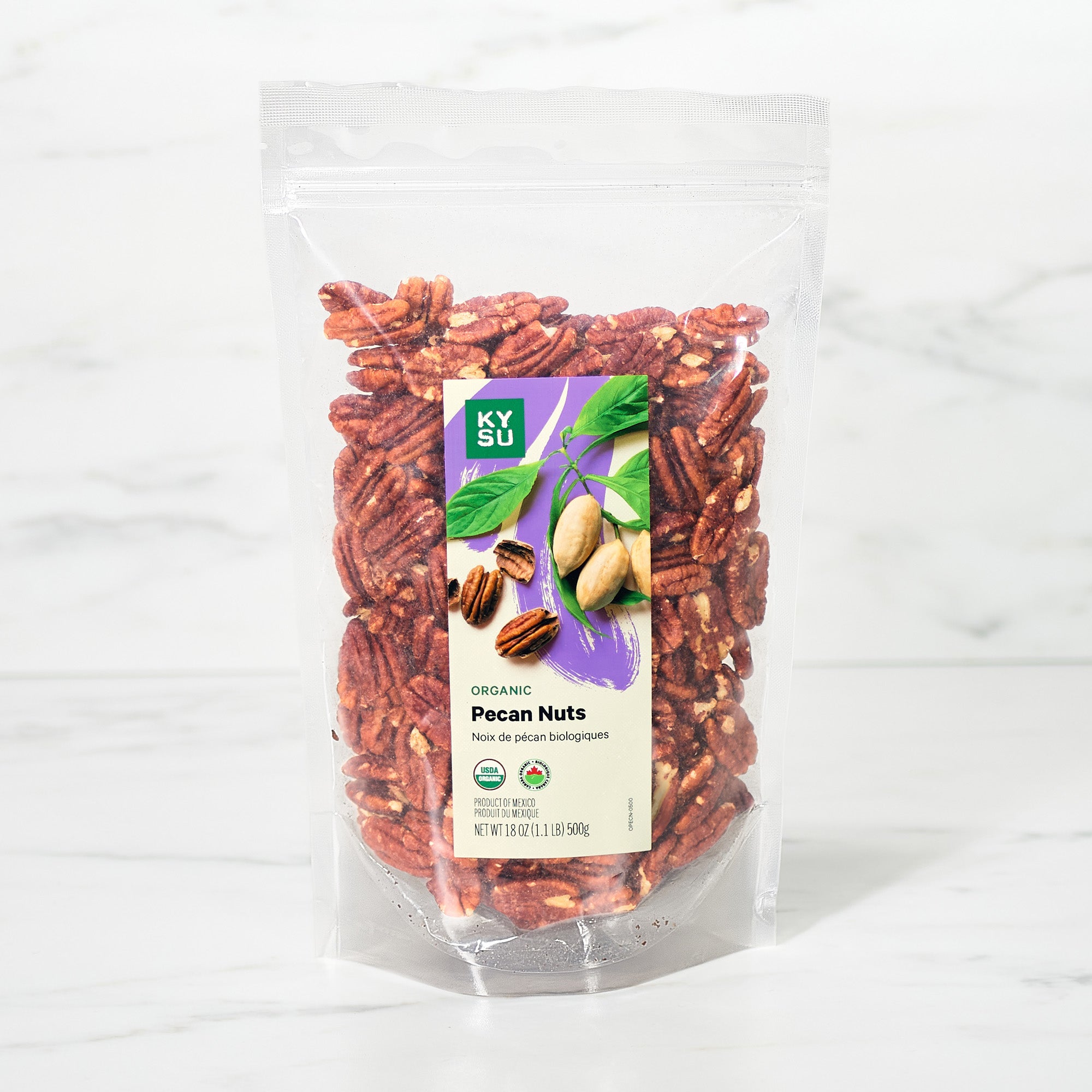 Organic pecan nuts, 1.1 lb