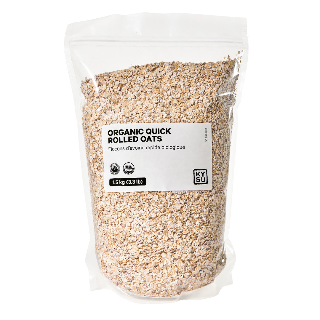 Organic quick rolled oats, 1.5 kg