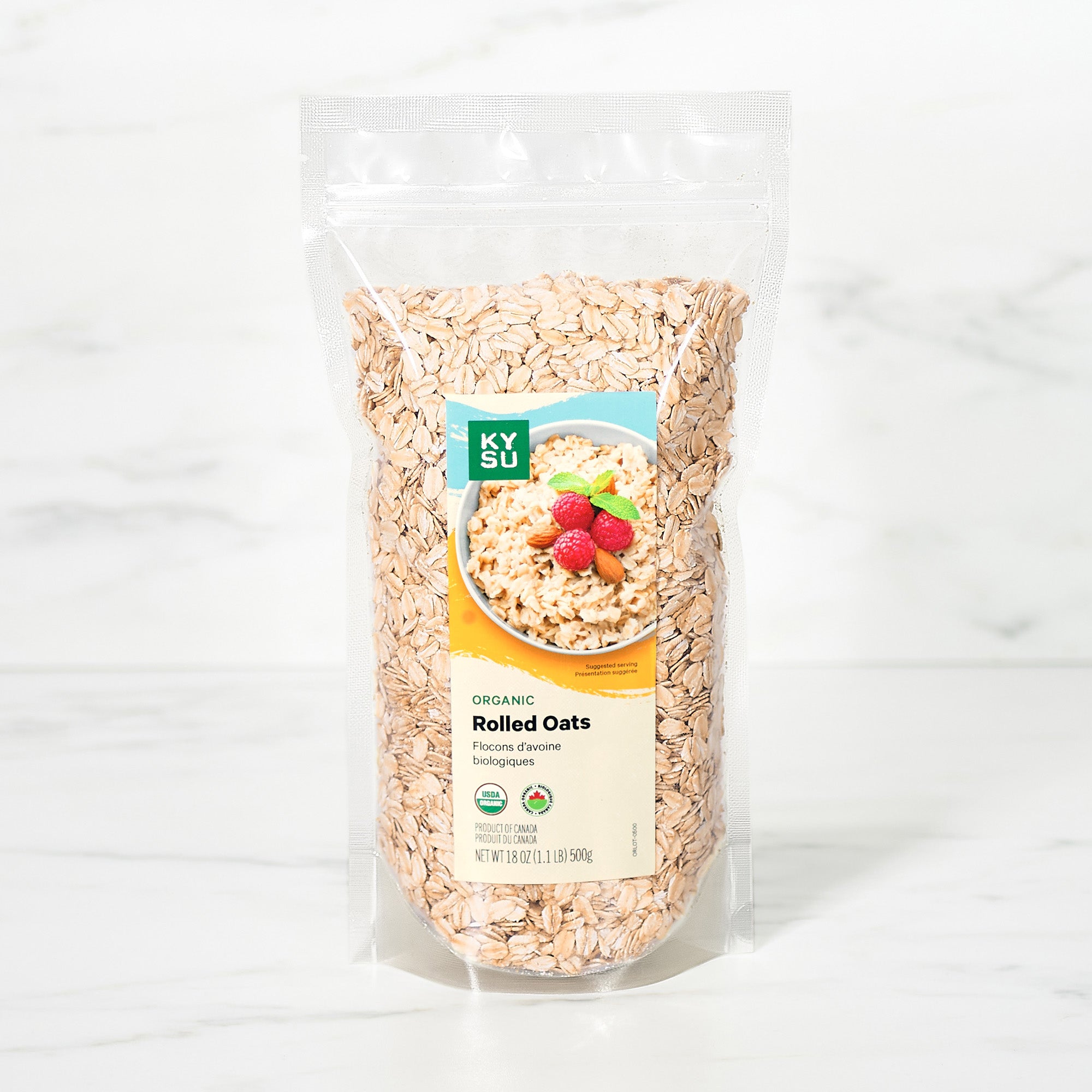 Organic rolled oats, 1.1 lb