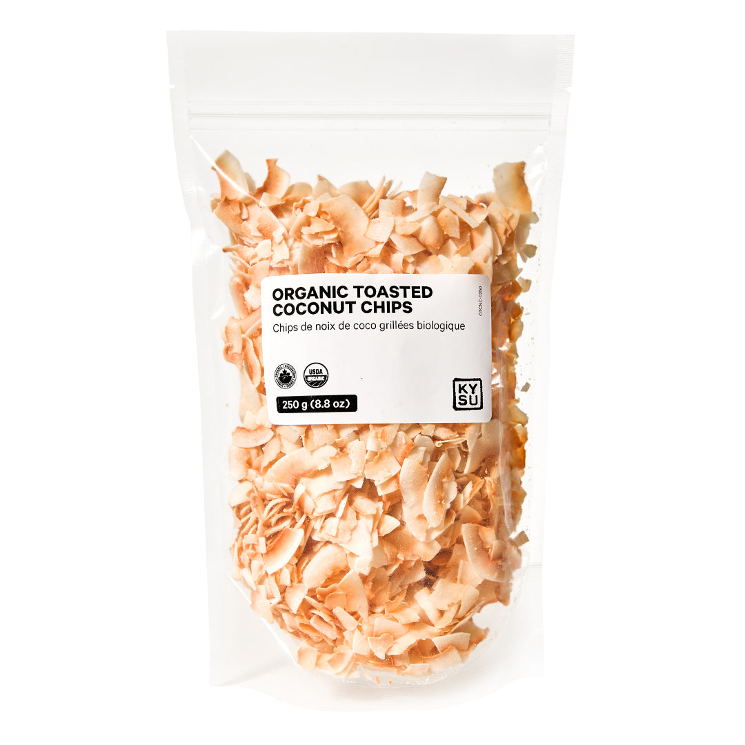 Organic toasted coconut chips, 250 g