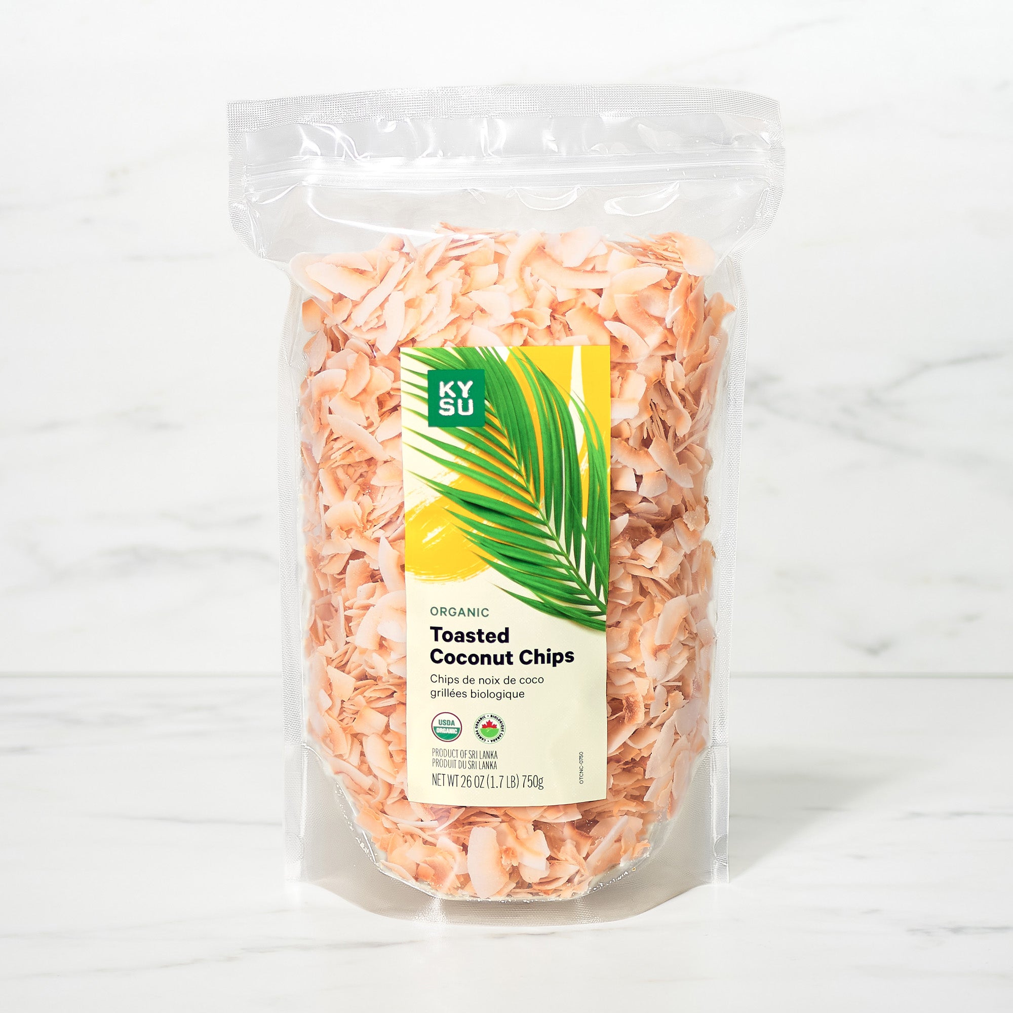Organic toasted coconut chips, 1.7 lb