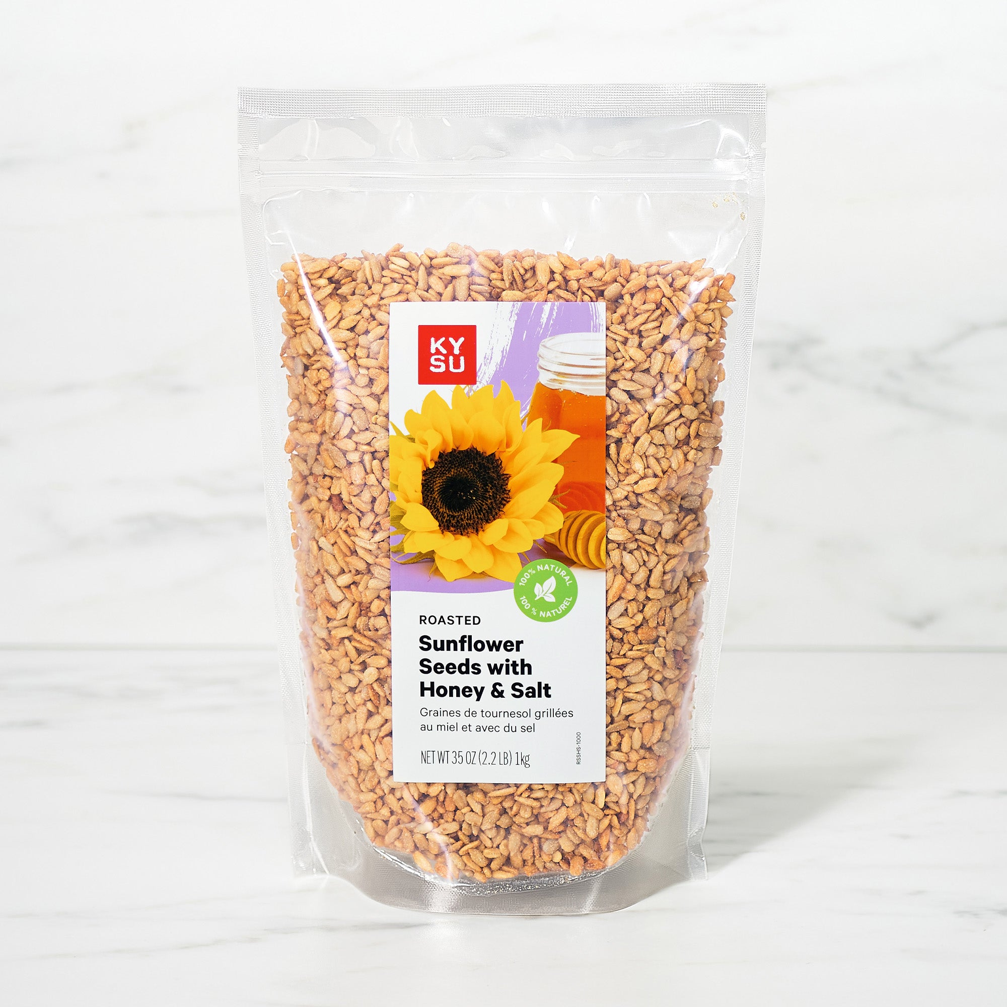 Roasted sunflower seeds with honey and salt, 2.2 lb
