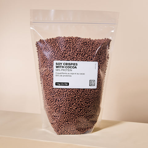 Cocoa Soy Protein Crispies, 58% Protein